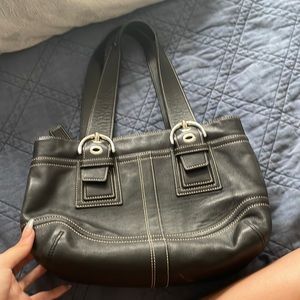 Black coach purse